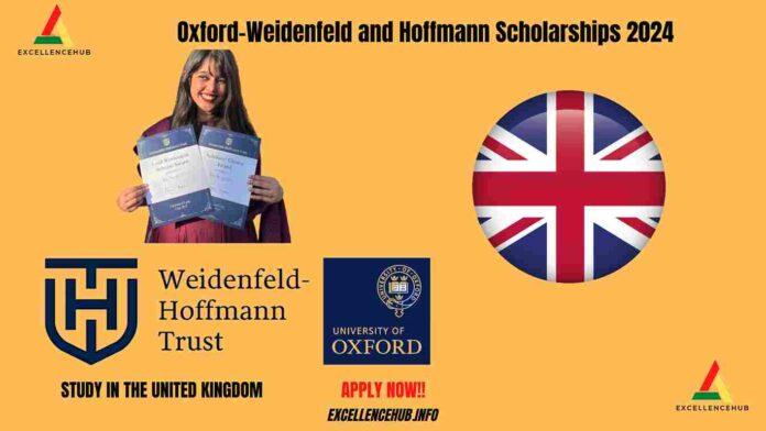 Oxford-Weidenfeld and Hoffmann Scholarships 2024