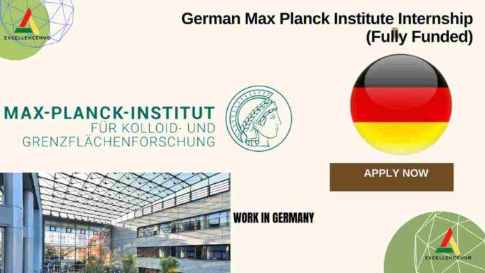 German Max Planck Institute Internship (Fully Funded)