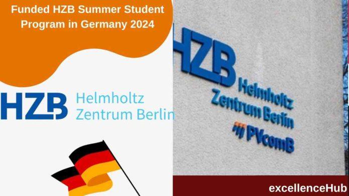 Funded HZB Summer Student Program in Germany 2024