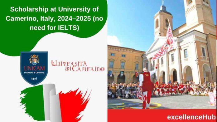 Scholarship at University of Camerino, Italy, 2024–2025 (no need for IELTS)