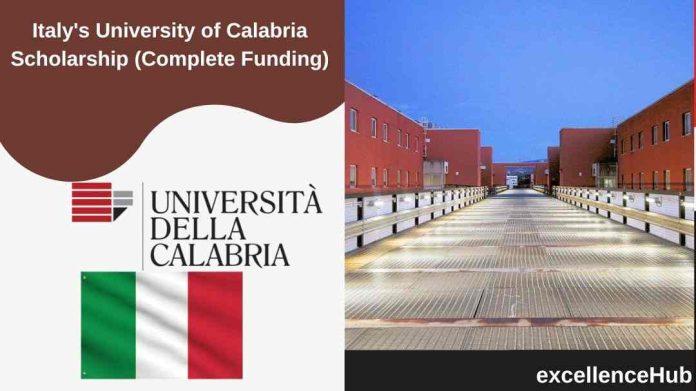 Italy's University of Calabria Scholarship (Complete Funding)