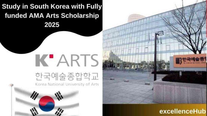 Study in South Korea with Fully funded AMA Arts Scholarship 2025