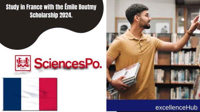 Study in France with the Émile Boutmy Scholarship 2024.