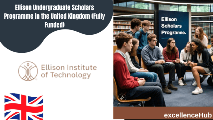 Ellison Undergraduate Scholars Programme in the United Kingdom (Fully Funded)