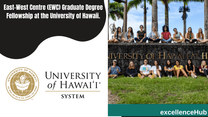 East-West Centre (EWC) Graduate Degree Fellowship at the University of Hawaii.