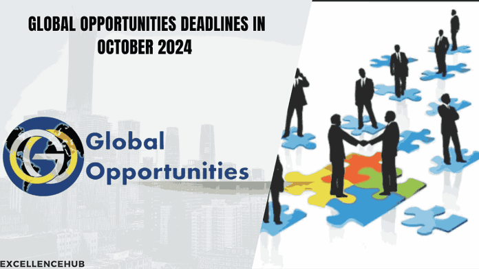 Global Opportunities Deadlines in October 2024